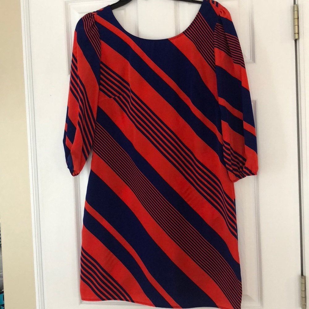 Boutique Red and Navy Dress